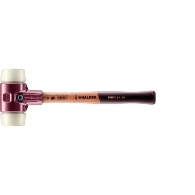 SIMPLEX-Schonhammer, Nylon, mit Tempergussgehäuse und hochwertigem Holzstiel | D=60 mm | 3008.060 SIMPLEX-Schonhammer, Nylon, mit Tempergussgehäuse und hochwertigem Holzstiel | D=60 mm | 3008.060 von Halder