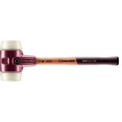 SIMPLEX-Schonhammer, Nylon, mit Tempergussgehäuse und hochwertigem Holzstiel | D=80 mm | 3008.080 SIMPLEX-Schonhammer, Nylon, mit Tempergussgehäuse und hochwertigem Holzstiel | D=80 mm | 3008.080 von Halder