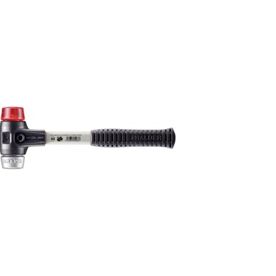 SIMPLEX-Schonhammer, Plastik / Weichmetall, mit verstärktem Tempergussgehäuse und Fiberglasstiel | D=40 mm | 3769.040 von Halder