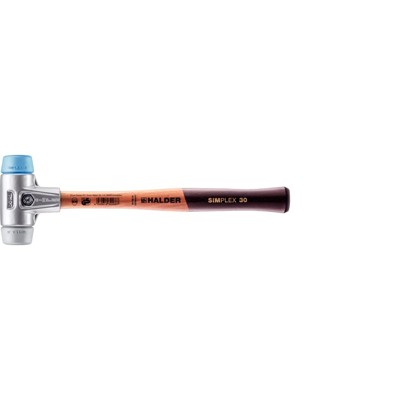 SIMPLEX-Schonhammer, TPE-soft / TPE-mid, mit Aluminiumgehäuse und hochwertigem Holzstiel | D=30 mm | 3113.030 SIMPLEX-Schonhammer, TPE-soft / TPE-mid, mit Aluminiumgehäuse und hochwertigem Holzstiel | D=30 mm | 3113.030 von Halder
