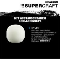 Halder SUPERCRAFT-Schonhammerkopf 40mm Nylon abgerundet von Halder