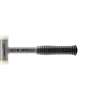 SUPERCRAFT-Schonhammer, mit bruchsicherem Stahlrohrstiel und ergonomisch geformtem, rutschsicherem Griff | D=30 mm | 3377.030 von Halder