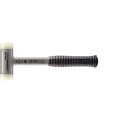 SUPERCRAFT-Schonhammer, mit bruchsicherem Stahlrohrstiel und ergonomisch geformtem, rutschsicherem Griff | D=40 mm | 3377.040 von Halder