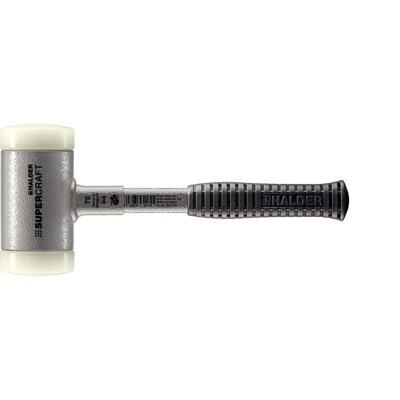 SUPERCRAFT-Schonhammer, mit bruchsicherem Stahlrohrstiel und ergonomisch geformtem, rutschsicherem Griff | D=70 mm | 3377.070 von Halder