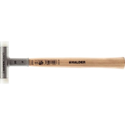 SUPERCRAFT-Schonhammer, mit schwingungsdämpfendem, ergonomisch geformtem und lackiertem Hickorystiel | D=20 mm | 3366.020 SUPERCRAFT-Schonhammer, mit schwingungsdämpfendem, ergonomisch geformtem und lackiertem Hickorystiel | D=20 mm | 3366.020 von Halder