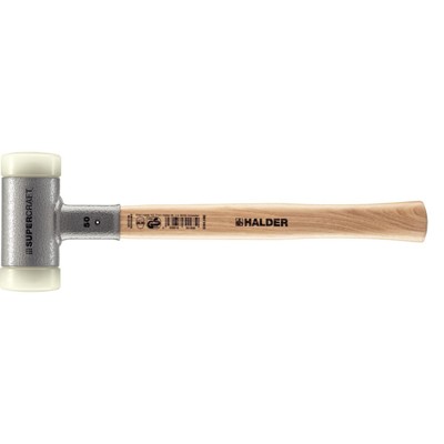 SUPERCRAFT-Schonhammer, mit schwingungsdämpfendem, ergonomisch geformtem und lackiertem Hickorystiel | D=50 mm | 3366.050 von Halder