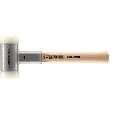 SUPERCRAFT-Schonhammer, mit schwingungsdämpfendem, ergonomisch geformtem und lackiertem Hickorystiel | D=60 mm | 3366.060 von Halder