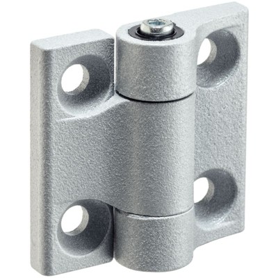 Scharniere, mit einstellbarem Reibungswiderstand | b1=50 mm / silber | 25160.0405 von Halder