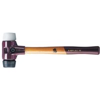 Schonhammer SIMPLEX L.300mm Kopf-D.30mm mittelh.HO Gum.schwarz/Superplast.weiß Schonhammer SIMPLEX L.300mm Kopf-D.30mm mittelh.HO Gum.schwarz/Superplast.weiß von Halder