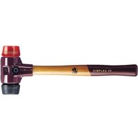 Schonhammer SIMPLEX L.300mm Kopf-Ø 30mm mittelh./hart HO Gum.schw./Plastik rot Schonhammer SIMPLEX L.300mm Kopf-Ø 30mm mittelh./hart HO Gum.schw./Plastik rot von Halder