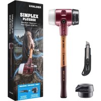 Schonhammer SIMPLEX-Plusbox Starterkit Länge 175 mm Kopf-Ø 80 mm mittelhart lackiertes Holz Gummi/Superplastik Schonhammer SIMPLEX-Plusbox Starterkit Länge 175 mm Kopf-Ø 80 mm mittelhart lackiertes Holz Gummi/Superplastik von Halder