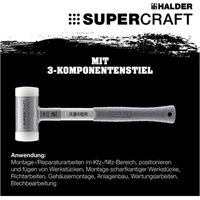 Schonhammer supercraft 50mm rückschlagfrei mit 3-Komponentengriff - Halder Schonhammer supercraft 50mm rückschlagfrei mit 3-Komponentengriff - Halder von Halder