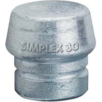 Schonhammerkopf SIMPLEX Kopf-Ø 60mm Weichmetall silber hart HALDER von Halder