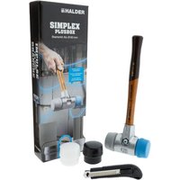 Simplex Plusbox Starterkit Alu Schonhammer ø 60 mm Superplastik / TPE-mid / TPE-soft / Gummi + Cuttermesser - Halder Simplex Plusbox Starterkit Alu Schonhammer ø 60 mm Superplastik / TPE-mid / TPE-soft / Gummi + Cuttermesser - Halder von Halder
