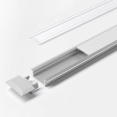 Möbel-Einbauprofil,L 2000mm, ChannelLine C, silberfarbig, Abd. klar Möbel-Einbauprofil,L 2000mm, ChannelLine C, silberfarbig, Abd. klar von Halemeier