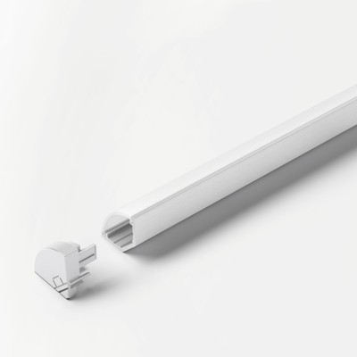 Möbelecken-Einbauprofil,L 2000mm, ChannelLine H, silberfarbig, Abd. opal Möbelecken-Einbauprofil,L 2000mm, ChannelLine H, silberfarbig, Abd. opal von Halemeier