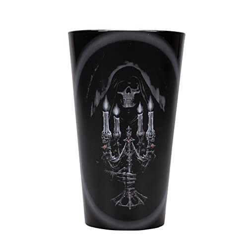 Anne Stokes Glas Candelabra schwarz von Half Moon Bay