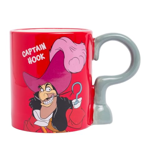 Disney Peter Pan Captain Hook Shaped Handle Mug von Half Moon Bay