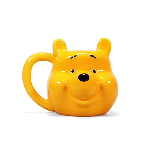 Half Moon Bay 3D The Pooh Winnie Becher, Gelb, 500 ml – 15 W x 12 H x 13 cm (D) von Half Moon Bay