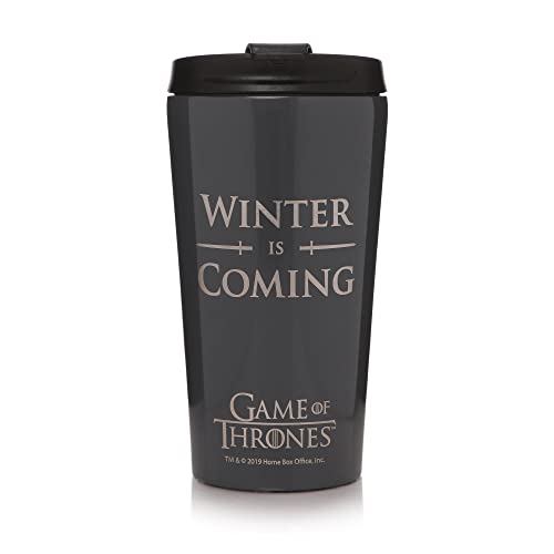 Half Moon Bay Game of Thrones | Winter is Coming Reisebecher | 300ml | Offiziell lizenziert von Half Moon Bay