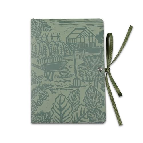 Half Moon Bay Kate Heiss In The Allotment 5.8 x 4.5 Inch Woodland Green FSC Paper A6 Composition Journaling Notebook von Half Moon Bay