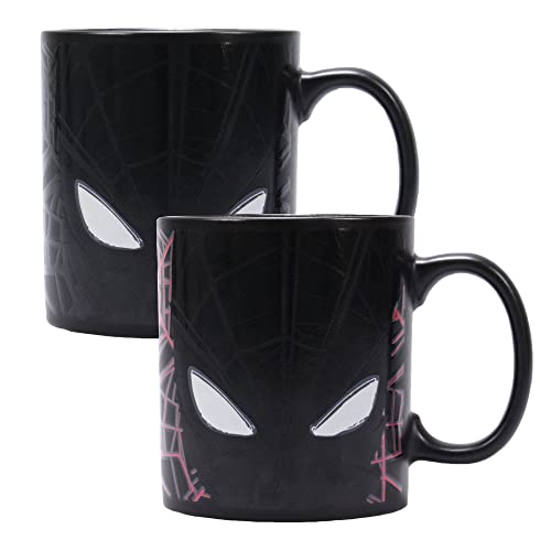 Half Moon Bay Marvel Spiderman Power-Thermobecher, Schwarz, 350 ml-10 (H) x 12,5 (B) x 9,5 (D), 2 von Marvel