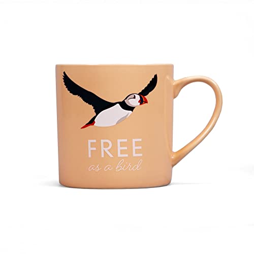 Half Moon Bay – RSPB Papageientaucher-Tasse – Vögel – Porzellan – Kaffeetasse – 330 ml – 8,3 x 8,3 x 8,7 cm von Half Moon Bay