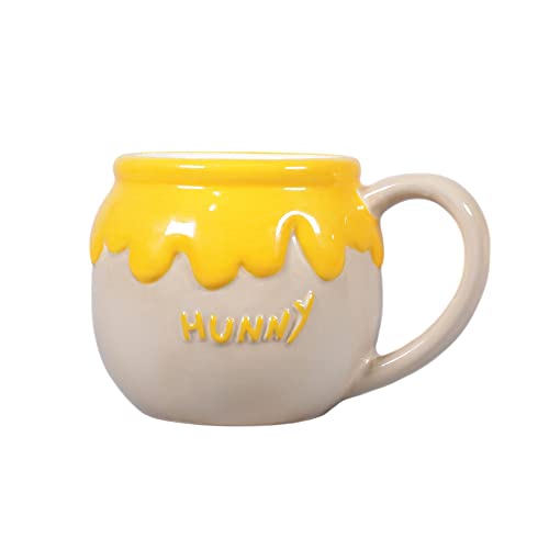 Half Moon Bay Tasse 3D Relieve Disney Winnie The Pooh Hunny aus Holz, Mehrfarbig, 450 ml – 14,5 cm (B) x 9,5 cm (H) x 11,5 cm (D) von Half Moon Bay