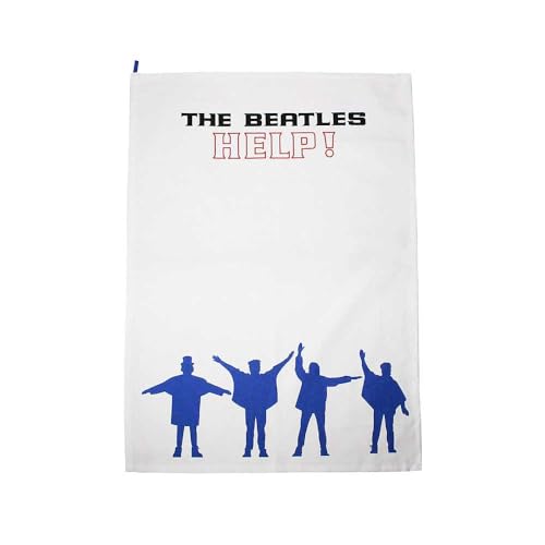 Half Moon Bay The Beatles Help Band Logo Geschirrtuch One Size von Half Moon Bay