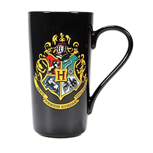 Harry Potter Tasse XXL Hogwarts Wappen 500ml Keramik schwarz von Half Moon Bay