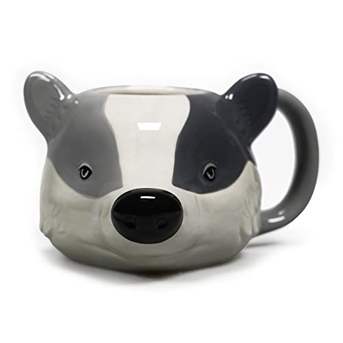 Half Moon Bay Potter – geformte Keramik Tassen Hufflepuff Dachs in Box, MUGSHP03 von Half Moon Bay