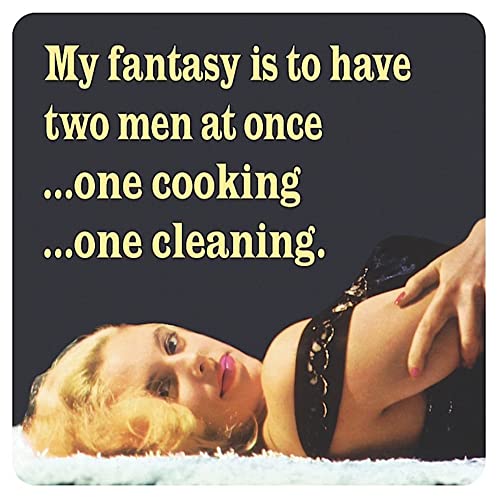 My Fantasy hat zwei Männer auf einmal ...One ...One Kochen und 1 Untersetzer von Half Moon Bay