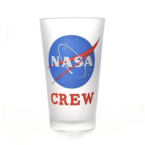 NASA Crew Logo Large Glass von Half Moon Bay