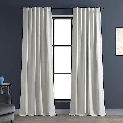 HPD Half Price Drapes BOCH-PL1611-108 Bellino Raumverdunklungsvorhang, Polyester-Mischung, Kreide Off White, 50W x 108L von HPD Half Price Drapes