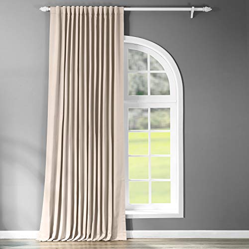 HPD Half Price Drapes Extra Wide Room Darkening Curtains 100 X 108 (1 Panel), BOCH-120601-108-DW, Egg Nog, Polyester Blend, 100 in x 108 in von HPD Half Price Drapes