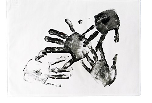 Half a Donkey The Dirty Hands Geschirrtuch, groß, Baumwolle von Half a Donkey