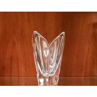 Jahrgang Orrefors Schweden 5" Kristall Glas Lotus Violett Vase | Geschenkartikel von HalfPriceWarehouse