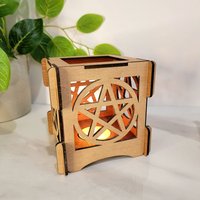 Pentakel Windlicht, Pentakel Teelichthalter, Pentakel Geschenk, Hexen Geschenk, Schutz Geschenk Pentakel Windlicht, Pentakel Teelichthalter, Pentakel Geschenk, Hexen Geschenk, Schutz Geschenk von HalfmoonNestWorks