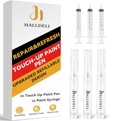 Ausbesserungsstift, nachfüllbarer Lackstift, für Wandreparatur, Möbel, Schrank, Holzboden, Fenster, Kratzer, Ausbesserungen und Abdeckungen, Farbaufbewahrung, 6 ml (3) von Halldeli
