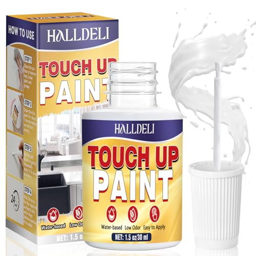 Emaille Reparaturset 30ml, Badewannenlack Weiß für Kratzer, Risse & Flecken auf Wand, Fliesen, Spüle, Badewanne, Arbeitsplatte & Toilette, Schnelltrocknendes Badewannen Reparaturset Weiß mit Pinsel Emaille Reparaturset 30ml, Badewannenlack Weiß für Kratzer, Risse & Flecken auf Wand, Fliesen, Spüle, Badewanne, Arbeitsplatte & Toilette, Schnelltrocknendes Badewannen Reparaturset Weiß mit Pinsel von Halldeli