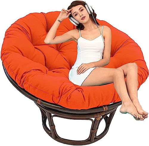 Hallelujah Rundes Sitzkissen Papasan Wasserdichtes Schaukelstuhl Kissen im Freien Papasan Ersatzpolster Geeignet für Indoor Outdoor Garten Stuhlauflage (Ohne Stuhl) von Hallelujah