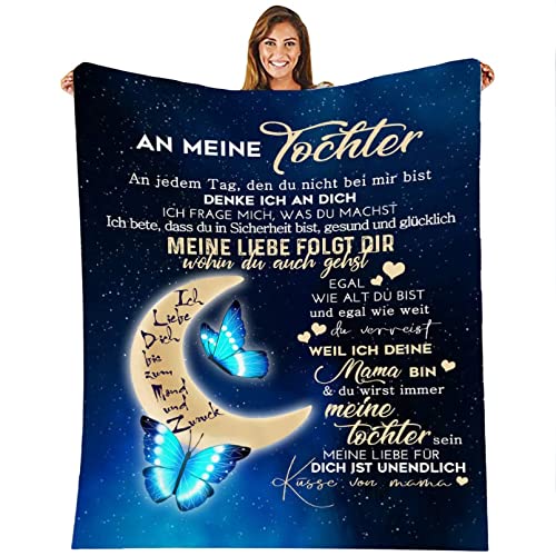 Hallelujah Kuscheldecke Flauschige Personalisierte Decke Geschenke,Nachricht Brief Decke, An Meinen Tochter Super Weiche Decke Flanell Mikrofaser Blanket, Quilts, Couch Bett, Geburtstag,Weihnachten von Hallelujah