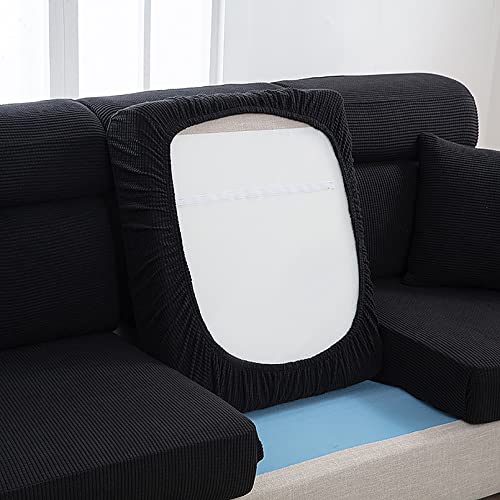 Sofa überzug 3 Sitzer L Form - Weiche Anti-Rutsch-Stretch gedruckt Sofa Cover Couch Abdeckung Möbelschützer Weiche Haut und bequemes für L-förmige Sektional Sofa von Hallelujah