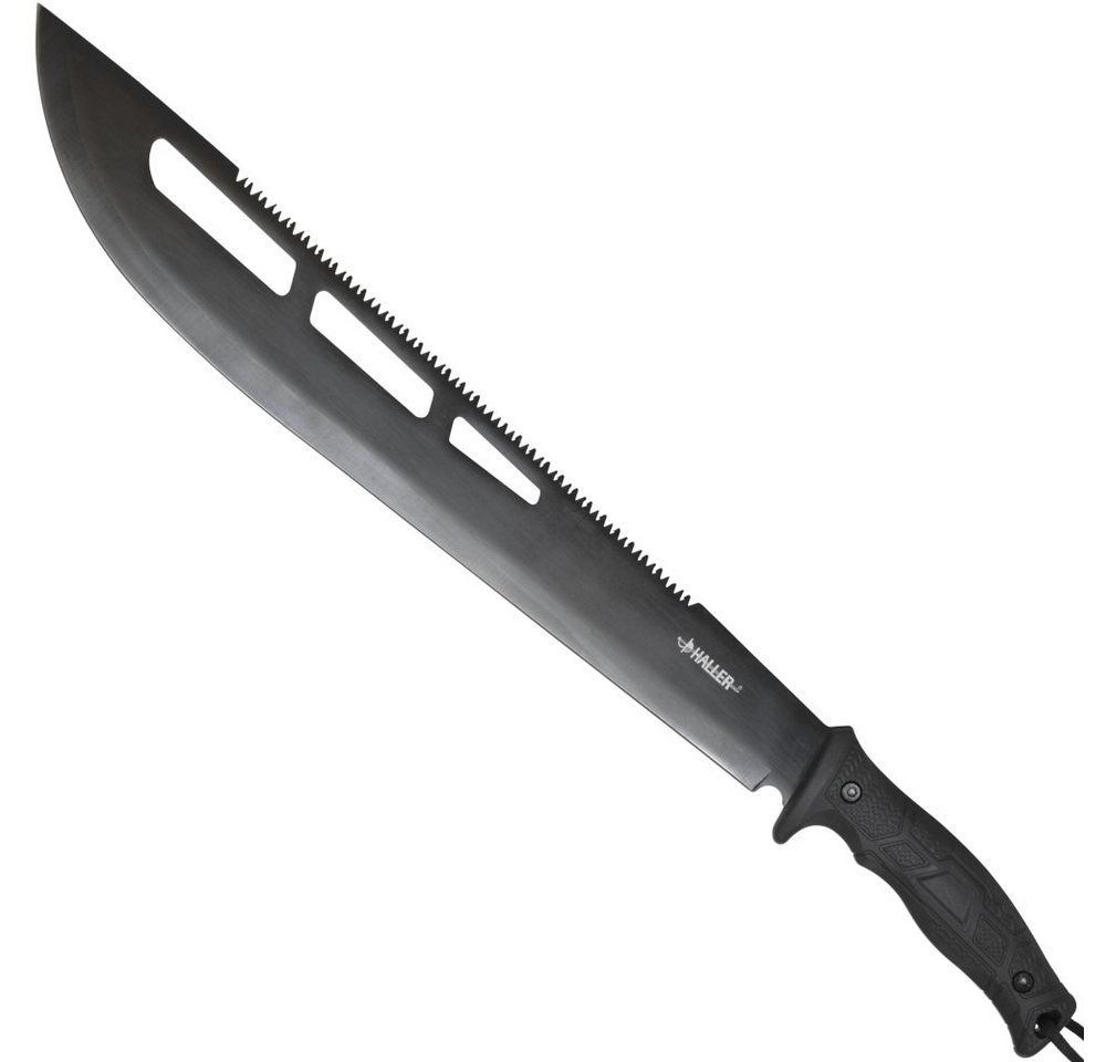 Haller Messer Machete Buschmesser schwarz mit Nylonscheide von Haller Messer