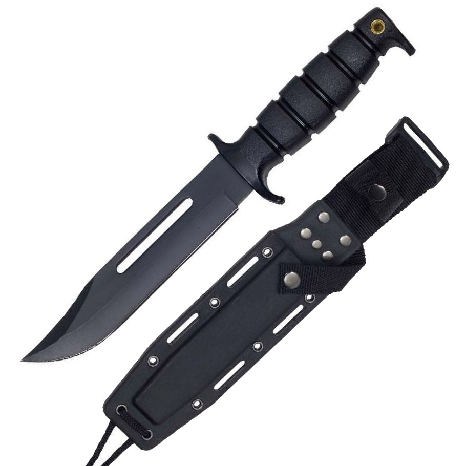 Outdoor-Messer m schwarzer Klinge und Kydexscheide Outdoor-Messer m schwarzer Klinge und Kydexscheide von Haller