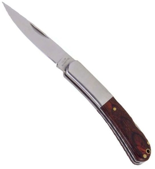 Taschenmesser Stahlbacken Schichtholz §42a Zweihandmesser legal führen von Haller