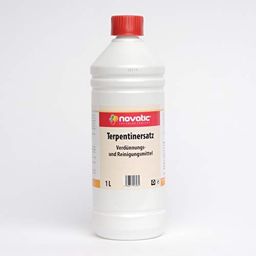novatic Terpentinersatz, farbloses Lösungsmittel, Pinselreiniger, 1 Liter von Novatic