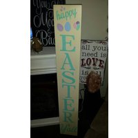 Frohe Ostern Y'all Porch Schild Reversible Vertikales Distressed Holz Rustikales Extra Großes Haustür Übergroßer Primitive Frühling Osterdekor Frohe Ostern Y'all Porch Schild Reversible Vertikales Distressed Holz Rustikales Extra Großes Haustür Übergroßer Primitive Frühling Osterdekor von HalliesCollectibles