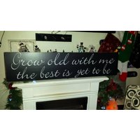 "Grow Old With Me The Best Is Yet To Be Distressed" "Grow Old With Me The Best Is Yet To Be Distressed" von HalliesCollectibles