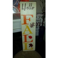 Hallo Herbst Zeichen Vertikales Veranda Halloween Holzschild Beunruhigtes Holz Großes Reversible Schild Eingangsbereich Dekor Rustikal Primitive Hallo Herbst Zeichen Vertikales Veranda Halloween Holzschild Beunruhigtes Holz Großes Reversible Schild Eingangsbereich Dekor Rustikal Primitive von HalliesCollectibles